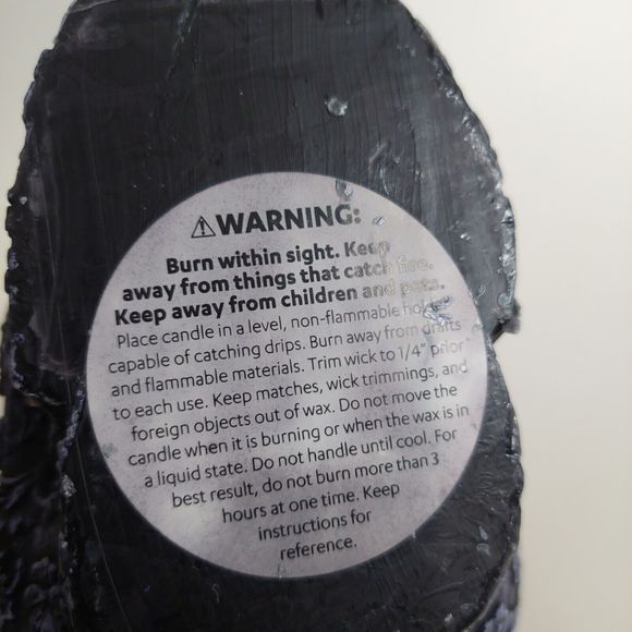 Skull Bleeding Candle Blue Texture Goth Halloween Bleeds Red Large Decor… - Picture 10 of 10